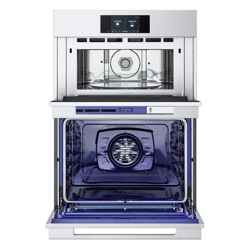 30" Matte Black Smart Combination Wall Oven