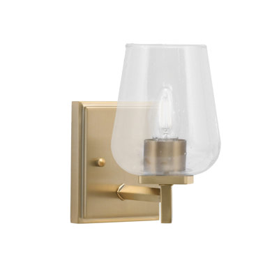 Fausley Wall Sconce Shown With 5" Clear Bubble Glass