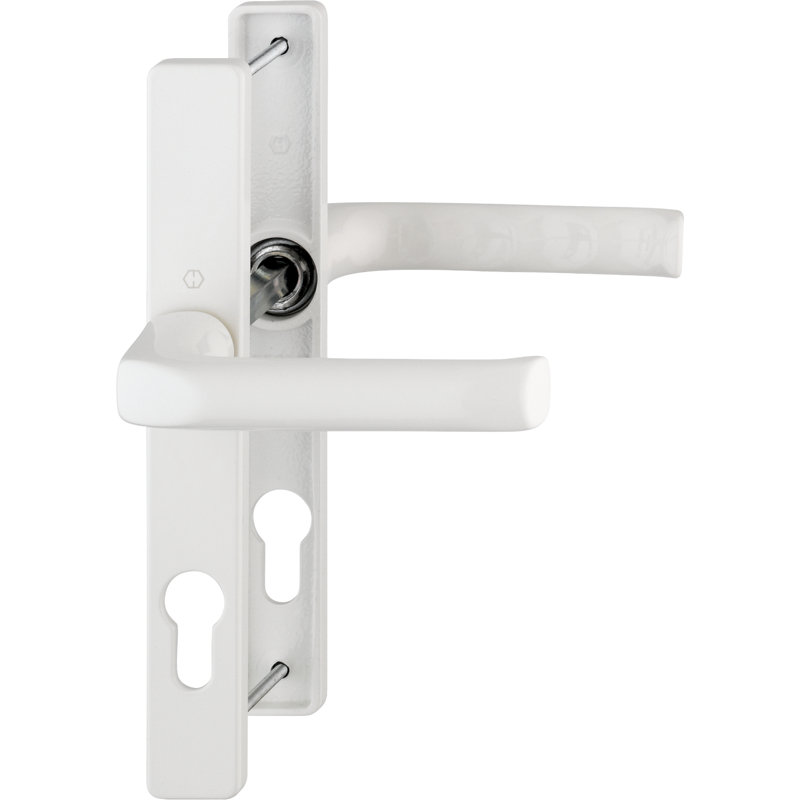 Keyed Right Hand Door Handle, Pure White