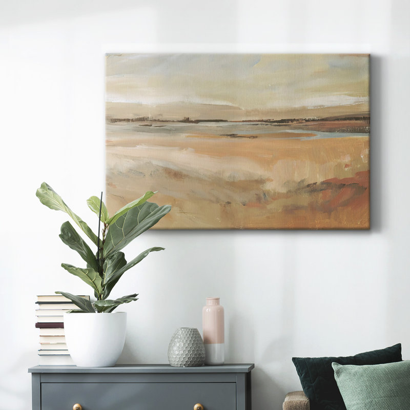Earth Tone Landscape II-Gallery Wrapped Canvas, 40" H x 60" W