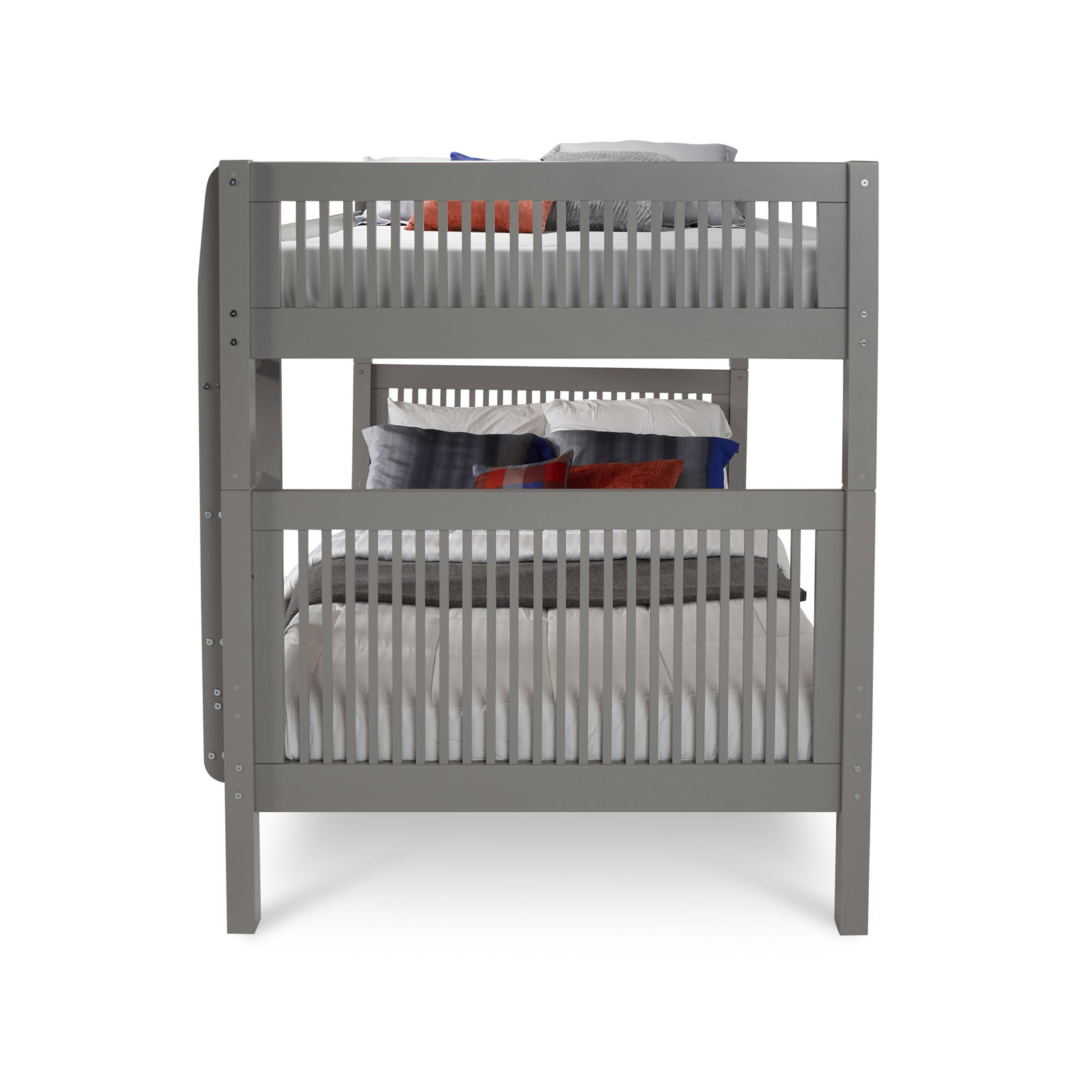 Friedemar Kids Full Over Full Bunk Bed, Grey