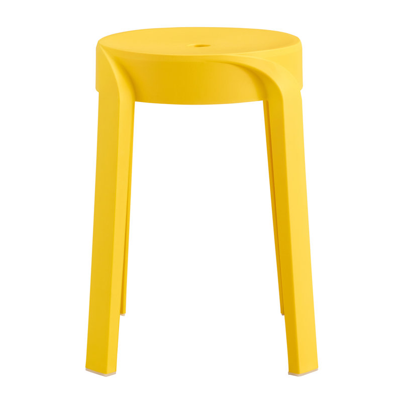 Paquet de 6 tabourets de salle de classe empilables Tabourets en plastique, Moutarde