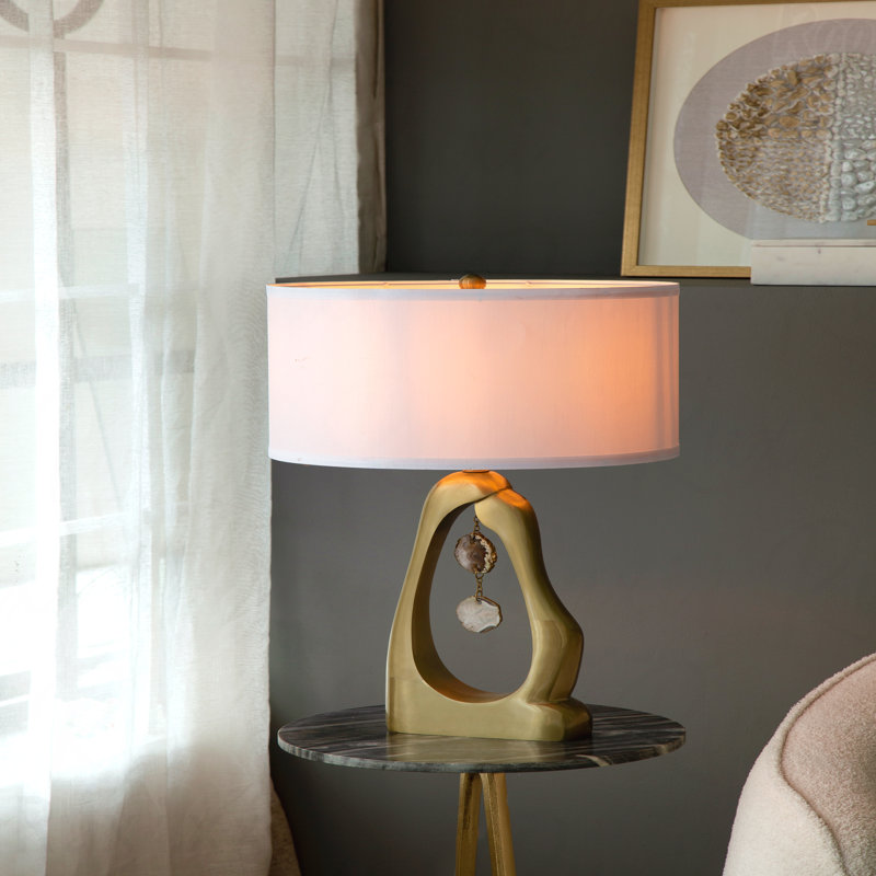 Table Lamp - With White Drum Shade