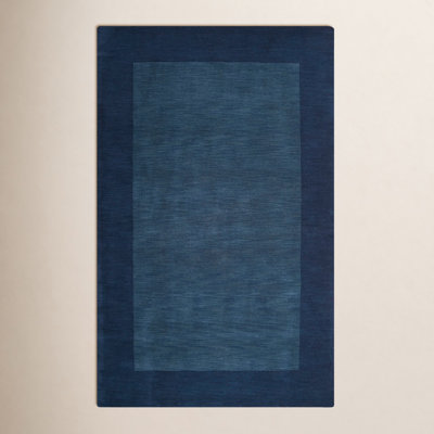 Dolma Navy Hand-Loomed Wool Rug