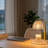 Flameless Crystal Candle Warmer Lamp with Timer and Dimmer, Adjustable Height for Home Decor, Pearl White-117085529