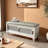Handwoven Rattan & Leather Shoe Bench Leather Match Shoe Storage