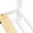 Erie metal bed frame with 4 Metal Legs - Bed in Powder Coating Linen white Color and Linen white Wood laminate-776939241