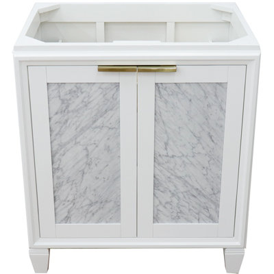 Base de meuble-lavabo simple 30 po avec miroir Schreck seulement