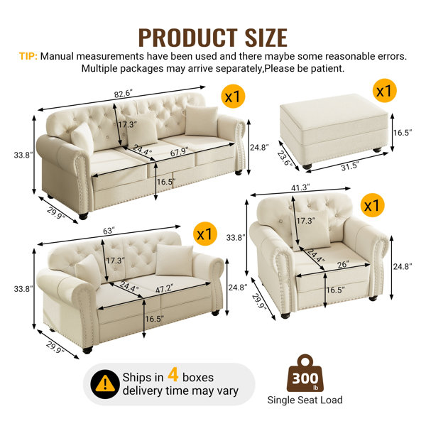 Everly Quinn Luxurious Burgundy Velvet Sofa Set with Nailhead Trim ...