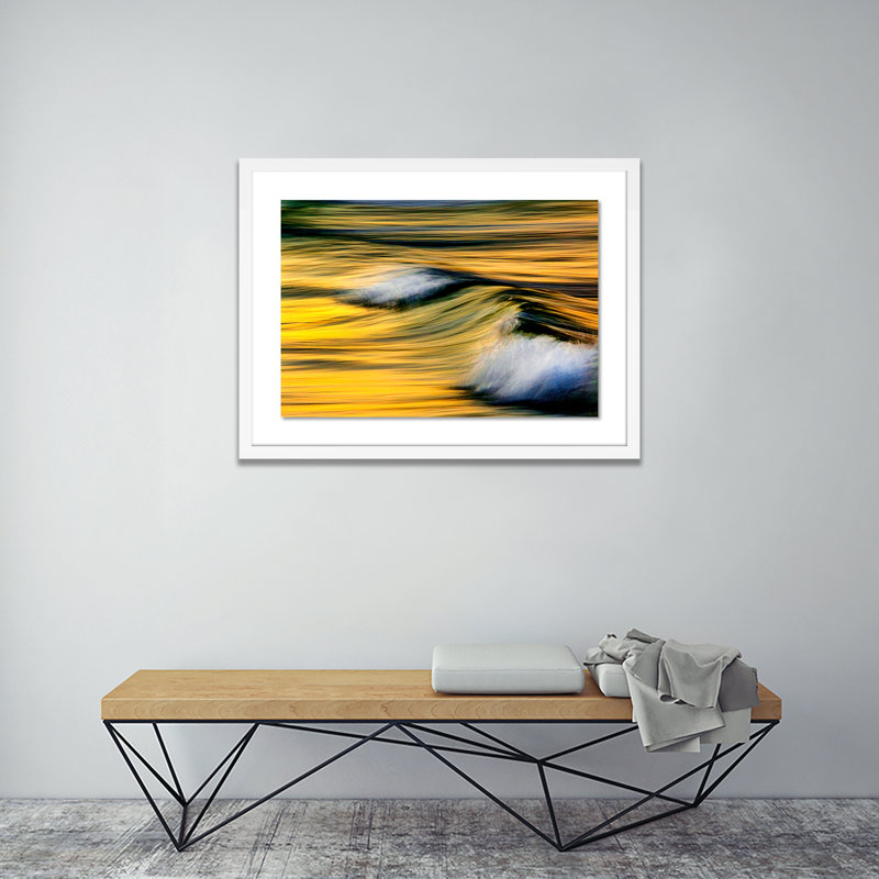 Rollin In Print by Geoffrey Baris, White, 29" H x 40" W x 2.5" D