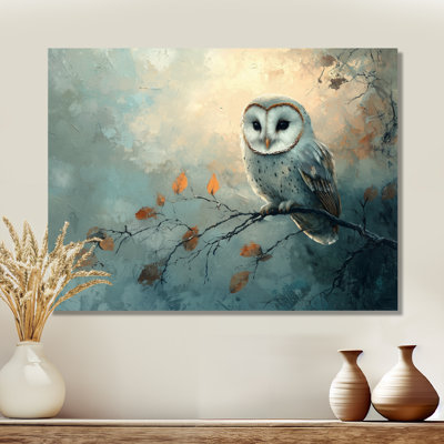 Gentle Owl At Night - owl Wall Art