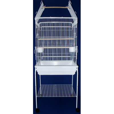 56.5'' Steel Play Top Floor Bird Cage with Wheels
