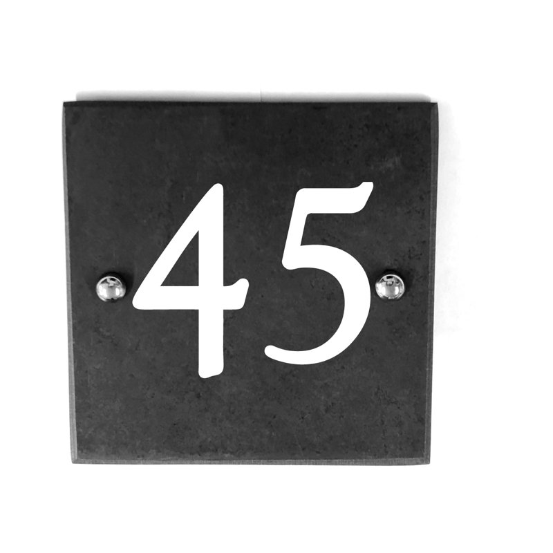 Mailer 15cm H Slate House Number