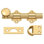 Boulon de porte néerlandais de 4 po Deltana DDB425CR003; robuste; finition laiton à vie