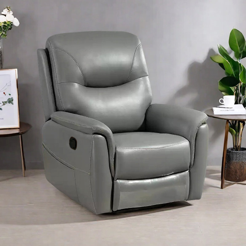 Araminta, Dark Gray Faux Leather
