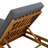 Acacia Solid Wood Lounge Chaise Set With Triple-Fold Dark Grey Cushion For Outdoor Relaxation And Durability-436817466