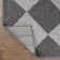 Utgard Classic Geometric Diamond Pattern Dark Gray/Light Gray Rug