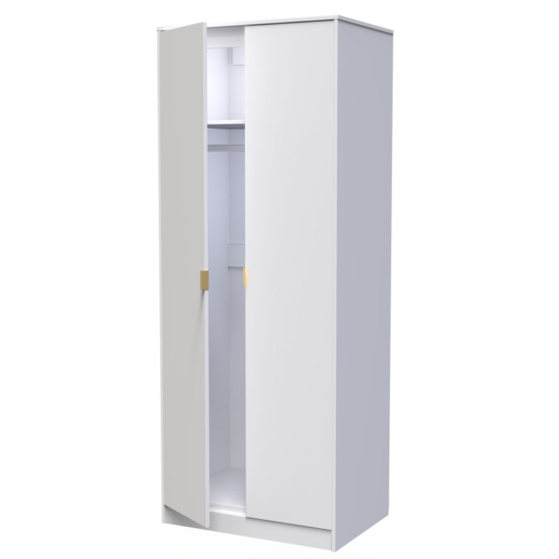 Bibek Manufactured Wood Wardrobe, White Matt
