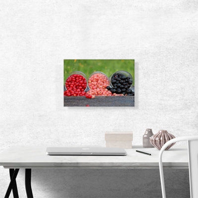 " Red Pink and Black Berries Restaurant " Color Photography Print