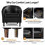 Fauteuil demi-tonneau en cuir 28 po Seldon-1998994133