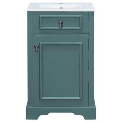 Meuble-lavabo avec lavabo, porte à fermeture douce, petites salles de bain