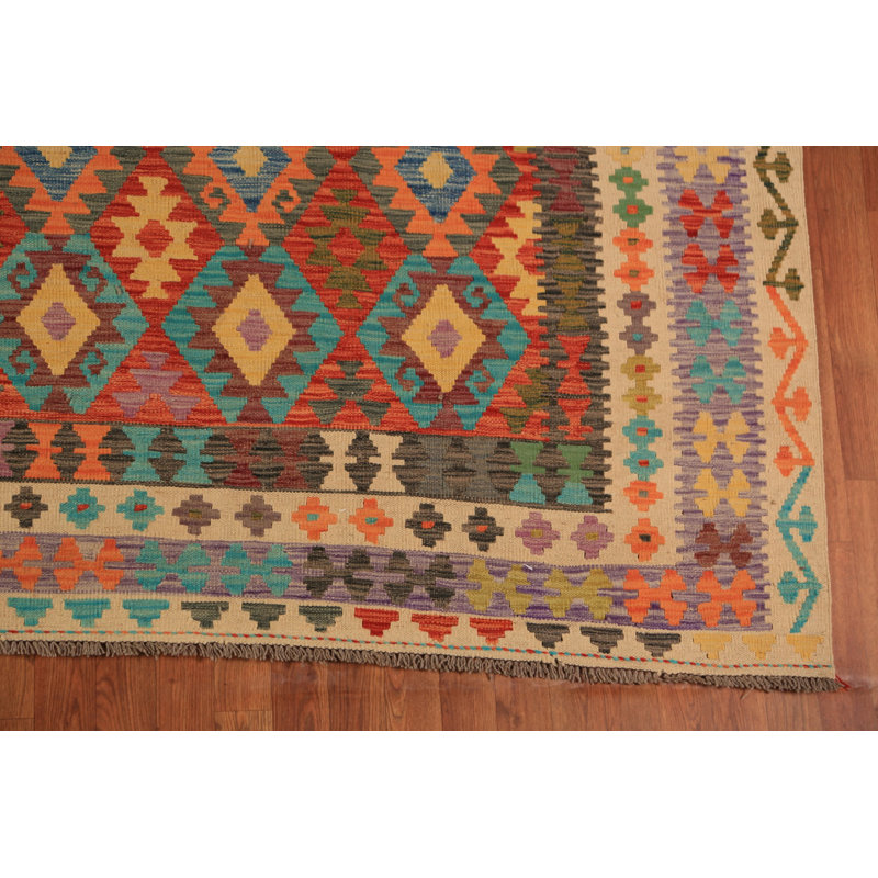 Grand tapis oriental style sud-ouest Kilim 10 x 16