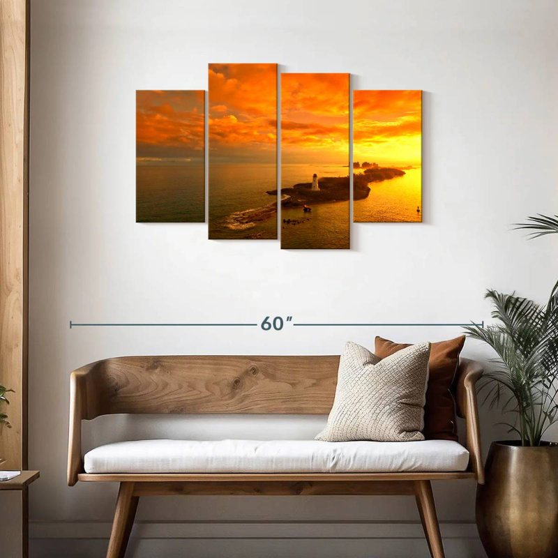 Gillard Nassau Harbour Lighthouse, 27'' H x 43'' W