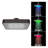 BathSelect Oil Rubbed Bronze Square LED Rainfall Shower Head – Color-Changing Temperature Indicator