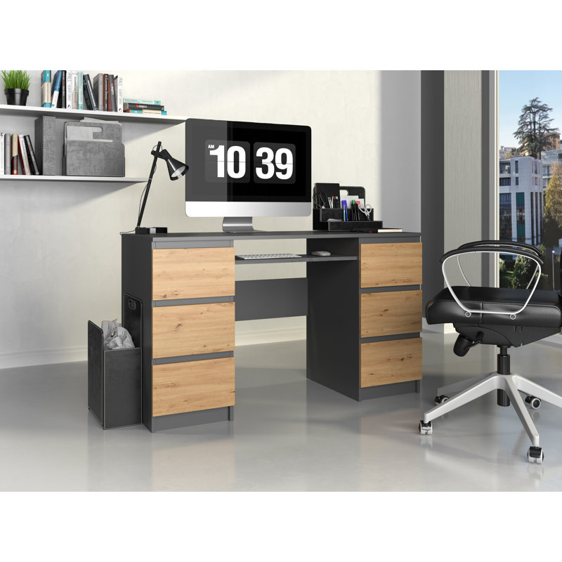 Laverton Computer Desk, Brown