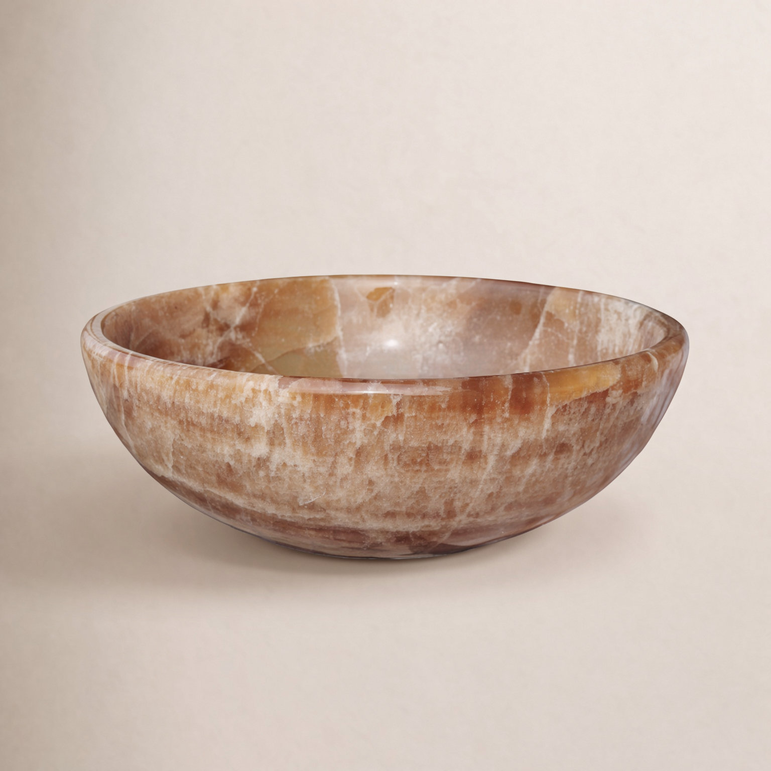 Classic Round Stone Vessel Bathroom Sink