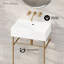 Claire 24" Rectangle Zero Hole Console Sink With Legs-106889716