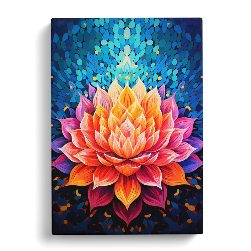 Lotus Flower Op No.2 - Print, 76cm H x 50cm W x 3cm D