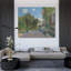 «The Artist's House at Argenteuil» par Claude Monet, reproduction d'art sur toile tendue avec châssis-1934427403