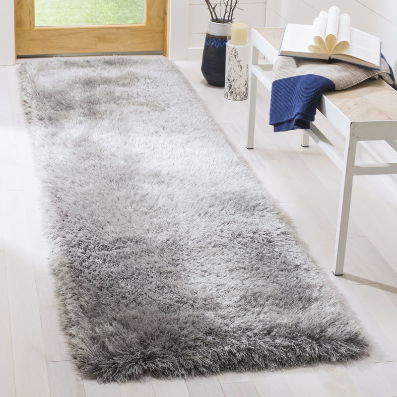 Molokai Shag Hand Tufted Performance Solid Color Rug, Runner 2'3" x 8'