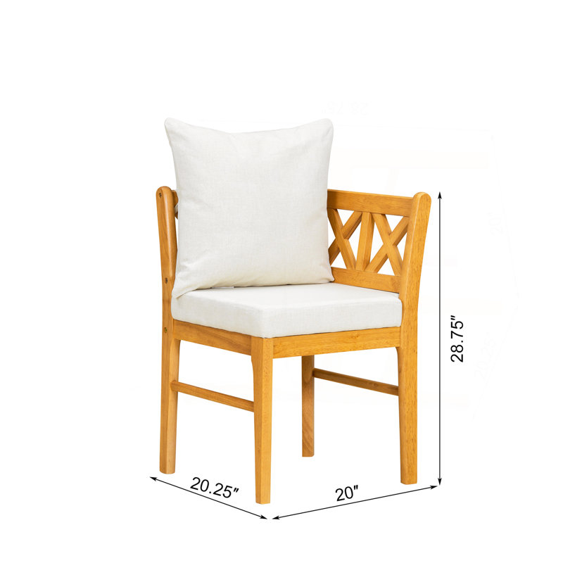 Ensemble de table de coin-repas en bois massif pour 6 personnes