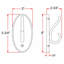 Support mural double en bois blanc pour peignoir, salle de bain, garde-robe et vestibule Dalton