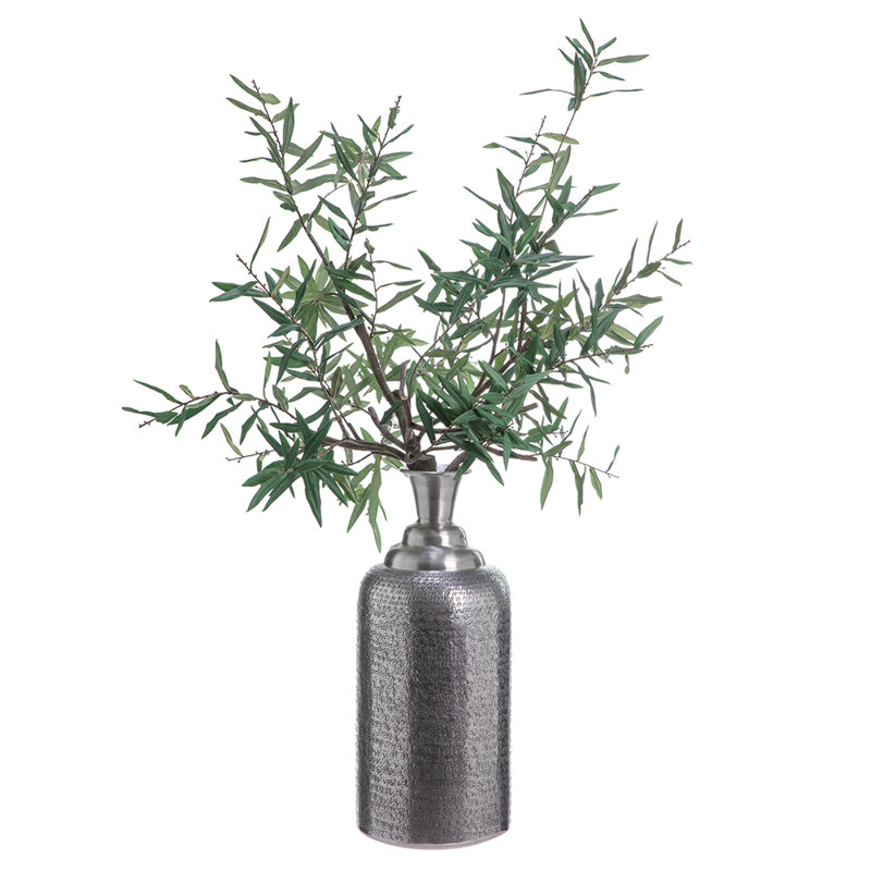 46" Olive Branch In Silver Bot