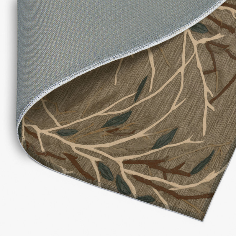 Tapis d'intérieur et d'extérieur brun Nature, Rectangulaire 2 pi x 3 pi
