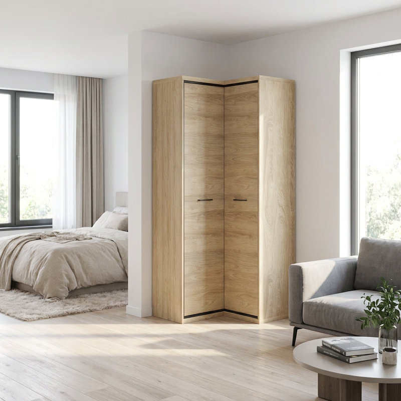 Tamye 2 Door Laminate Wardrobe