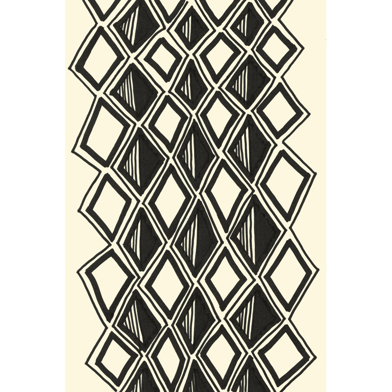 Mud Cloth Study III by Renée W. Stramel - Graphic Art, 76 cm H x 51 cm W, Wrapped Canvas