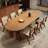 Nut-brown Oval Solid Wood Dining table-1097207672
