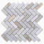 Carreau de mosaïque en marbre 13 po x 12 po Calacatta-79891910