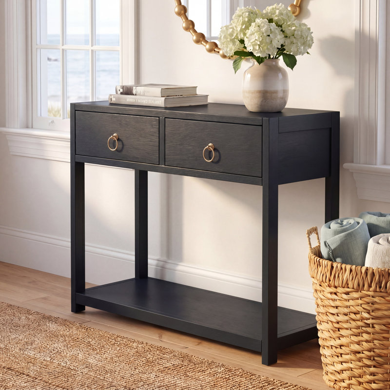 Abdulkarim 37.99'' Console Table, Navy