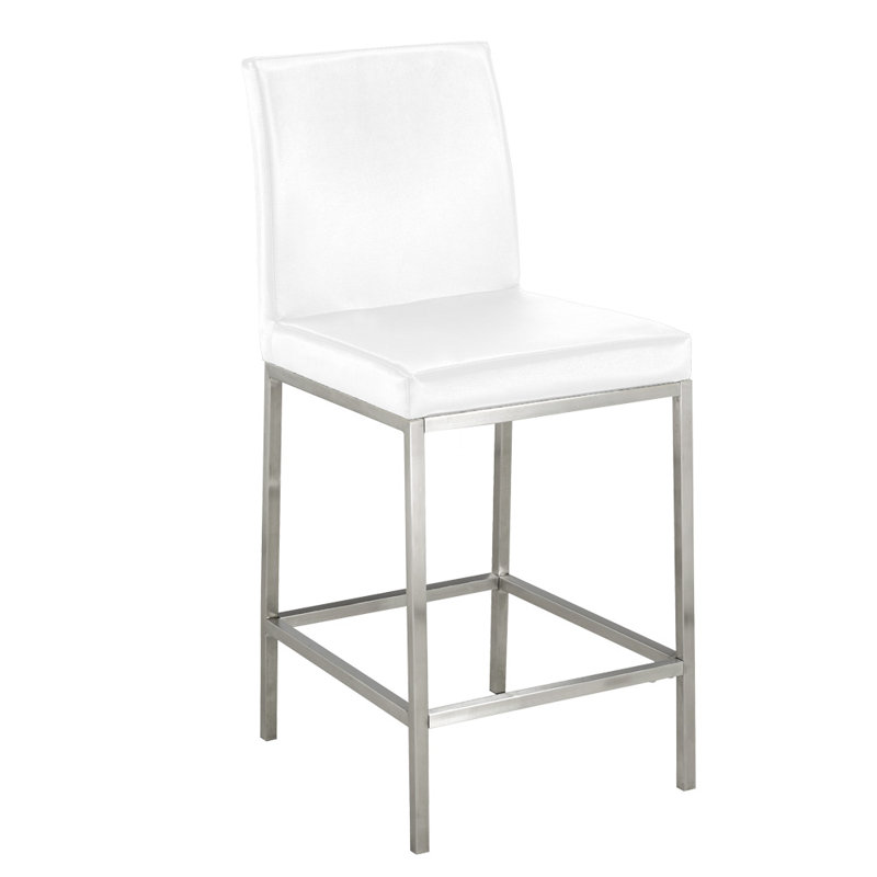 Tabouret de comptoir 25 po Hopson, blanc