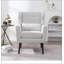 Chaise d'appoint moderne, fauteuils en chenille pour le salon, fauteuil rembourré Mordern, chaise longue rembourrée et confortable dans un petit espace, chambre à coucher, avec coussin, pieds en bois massif-703088390