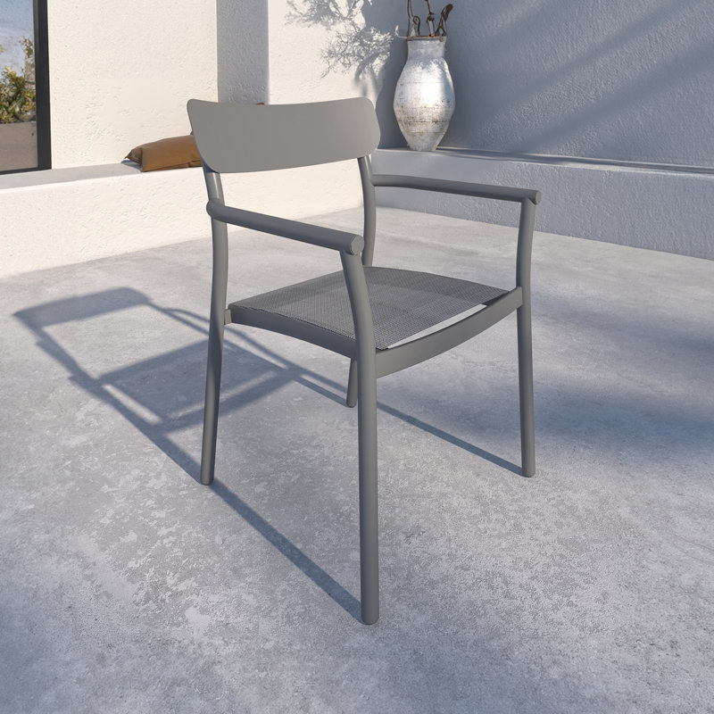 7Pc Outdoor Patio Dining Set - Gray Chairs