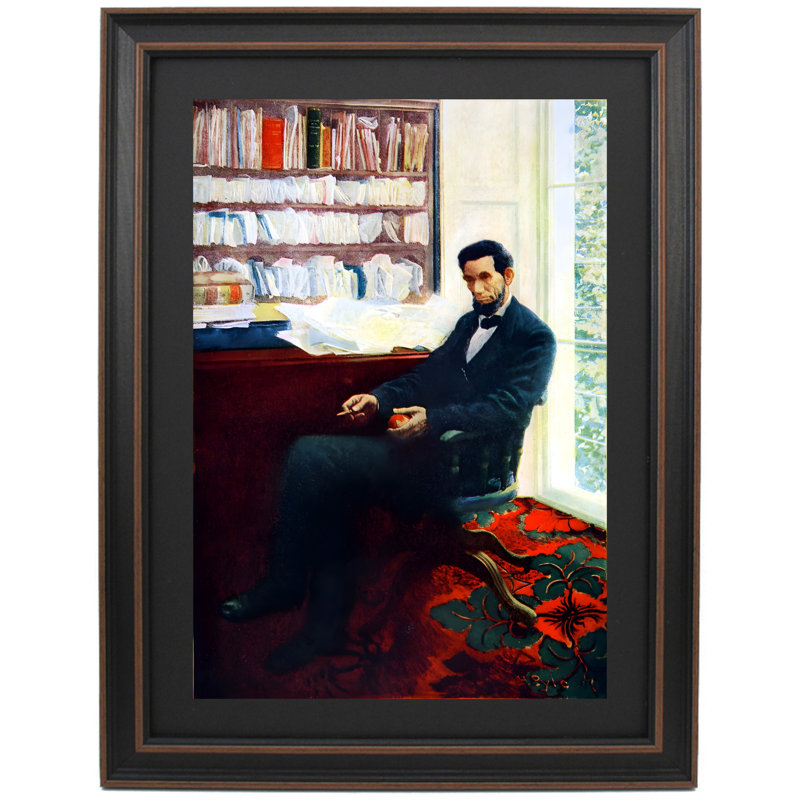 Portrait de Abraham Lincoln par Howard Pyle, L 27 po x H 36 po