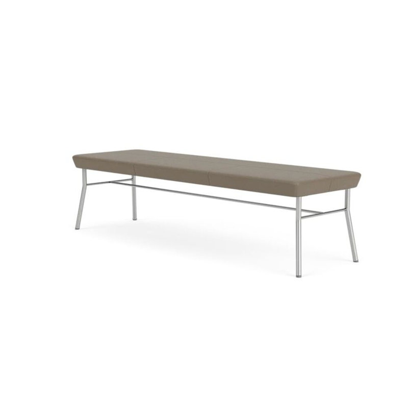 Lesro Banc en métal Mystic, Argent, Modena blé