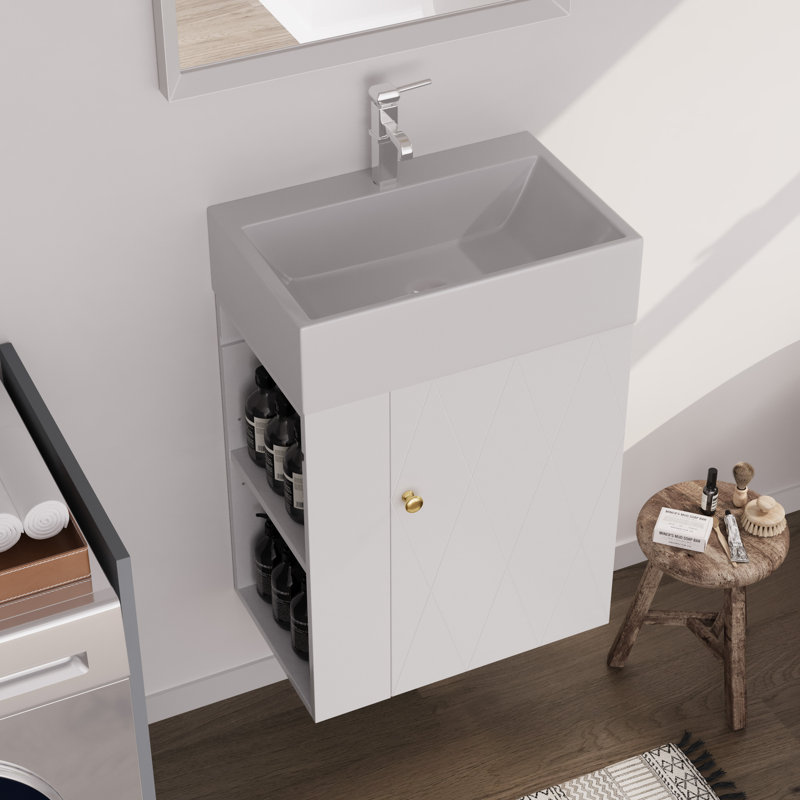 Single Bathroom Vanity, White