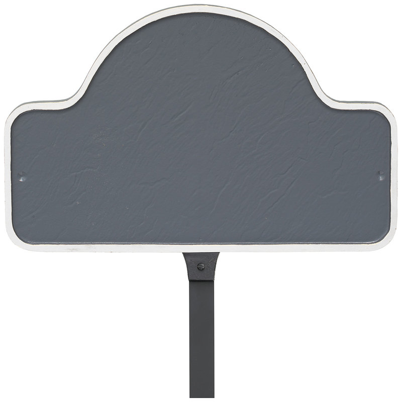 Plaque d'adresse avec arche Petite Lexington, Oui, Gris / Blanc